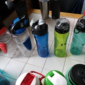 5 Re-Useable Sports Drinking Bottles